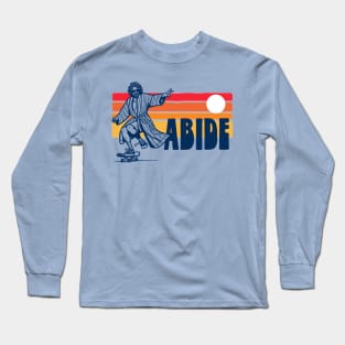 ABIDE Vintage 80s Skateboarding Dude Lebowski Retro Sunset Long Sleeve T-Shirt